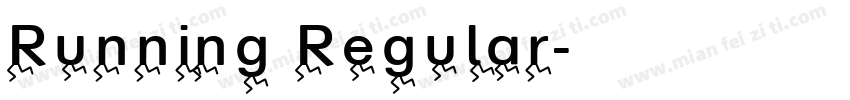 Running Regular字体转换